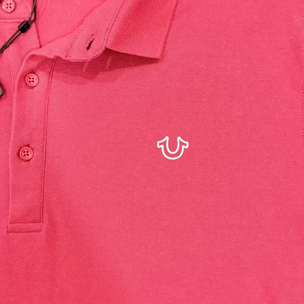 True Religion Men's Performance Polo Shirt Red Size 3XL
